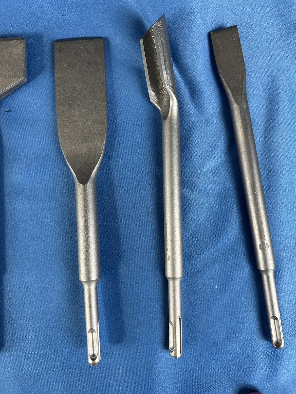 ZELCAN Chisel Set with SDS Plus Shanks, 6pc Masonry Concrete Drill Bit Set, T...