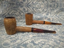 2 Vintage estate corn cob pipe Irvin S Cobb, H  B Toasted  Broken In