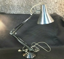 AncIenne belle lampe de bureau articulée en alu brossé vintage style industriel