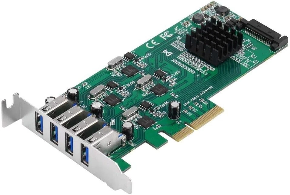 SIIG Dual Profile [DP] USB 3.0 4-Port (5Gbps) PCIe 2.0 Host Expansion - Image 3 of 4