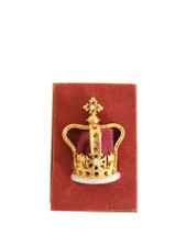 Boxed St Edward Crown Souvenir Miniature, EXCELLENT Condition