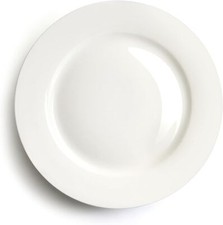 8 Inch Porcelain Dinner Plates White Dinner Plate Set of 6 Dessert Salad Appe...