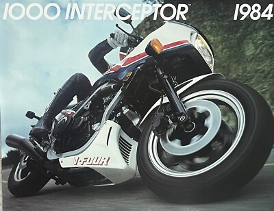 1984 Honda VF1000F Interceptor 4-page brochure-literature NOS