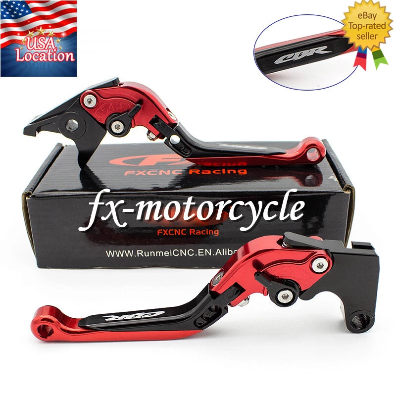 Para Honda CBR600 F2, F3, F4, F4i 1991-2007 Palancas de embrague de freno Logo CBR Empuñaduras CNC Foto 2 de 4