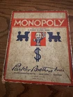 Vintage 1936 Parker Brothers Monopoly Game No Board Wood Pieces Small Dice Good