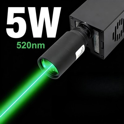 High Power 520nm 5w Green Fat Beam Bird Repelling Laser Module With Expander 24v