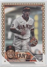 2023 Topps Complete Set Fanatics Exclusive Gold Star Thairo Estrada #560 e9p