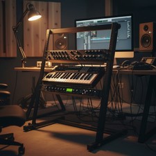Rack Stand Metal 12-Spaces Capacity Studio Stage Equipment Organizer
