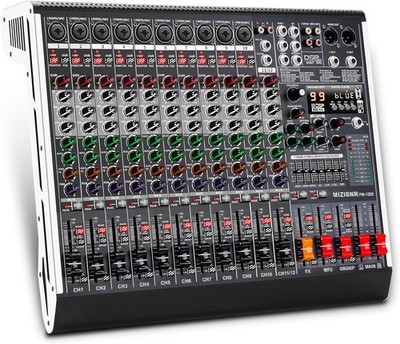 DJ Mixer 12 Channel Professional 99 DSP 7 Band EQ USB