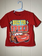 Cars Disney Lightening McQueen Built for speed Shirt Size 3T Boys