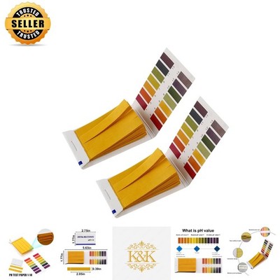 Portable 2-Pack pH  Strips (160 Total) - Quick Results for Home & Garden Use