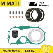 Clutch Friction & Steel Plates For Kawasaki Vulcan 800 900 VN800A/B/E VN900B/C/D