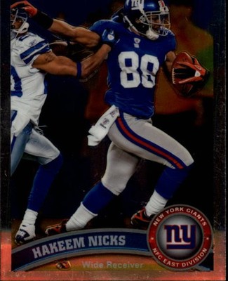 2011 Topps Chrome #81 Hakeem Nicks - FB
