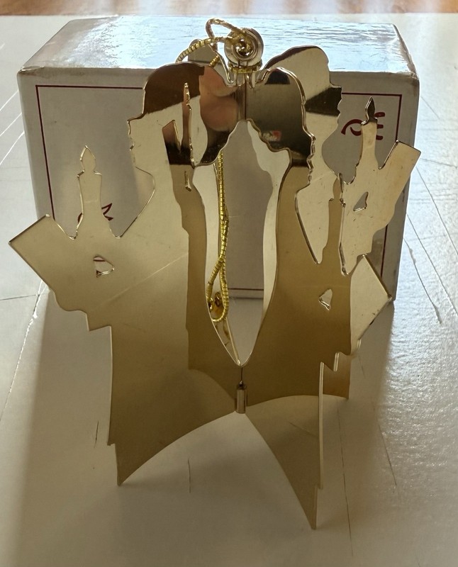 Danbury Mint 1978 Annual Gold Ornament Choir Boy