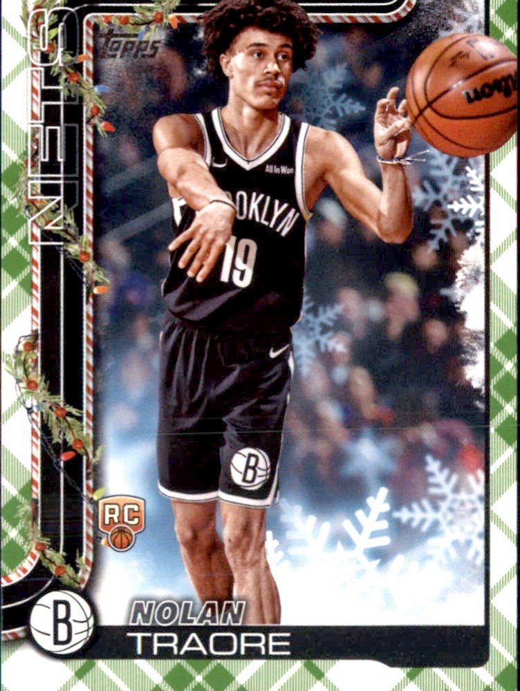 2025 Topps Holiday Plaid NBA - Nolan Traore Brooklyn Nets #H179 (RC)