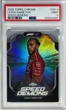 Lewis Hamilton 2025 Topps Chrome Speed Demons #SD-2 PSA 9 (MINT) F1 Card