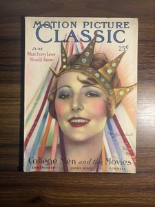 Vintage Motion Picture Classic Magazine June 1928 Dorothy Mackaill Silent Film