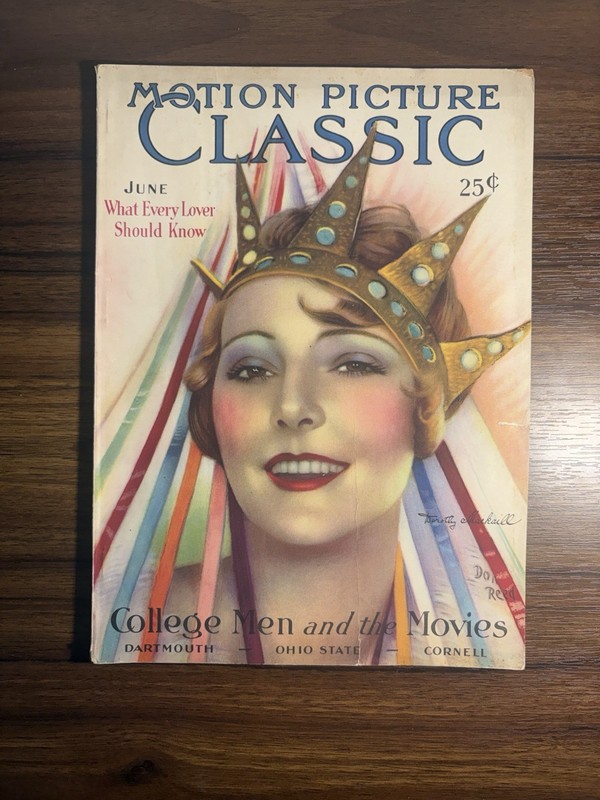 Vintage Motion Picture Classic Magazine June 1928 Dorothy Mackaill Silent Film