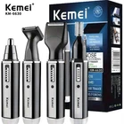 Kemei 4-in-1 Cordless Trimmer – Beard, Nose, Ear, Eyebrow Grooming Kit for Men