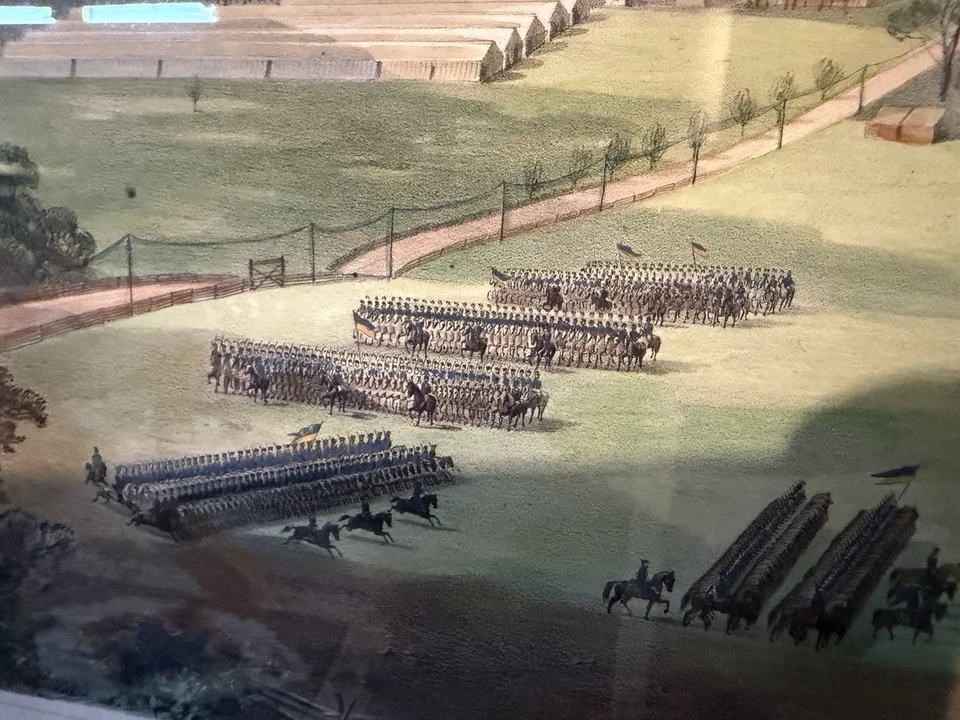 Camp Bates, 3rd New York Vol. Cavalry. Published 1862 by Sarony & Major, NY.  - Image 4 of 4