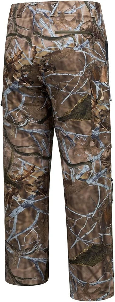 BASSDASH Invis Men’s Stretch Camo Hunting Fishing Pant, Autumn Forest, 32 x 32 - Image 2 of 4