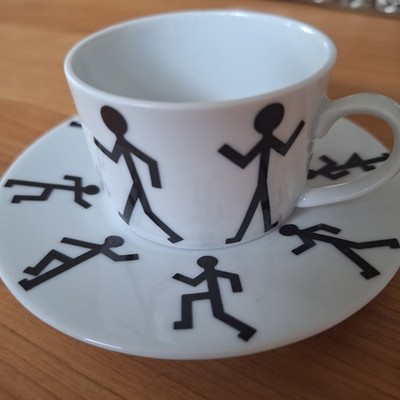 Espresso Tasse Vintage 80er Keith Haring Style ASA Selection
