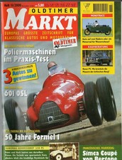 OLDTIMER MARKT 11 / 2000 / SIMCA 1200 S Coupe, NSU 601 SL, 50 Jahre FORMEL 1
