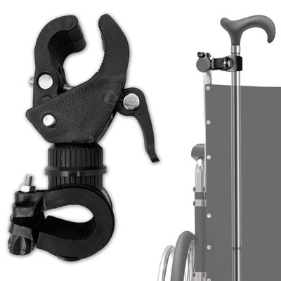 SADIKALO Cane Holder for Walker - 2pcs Wheelchair Rollator Crutches &