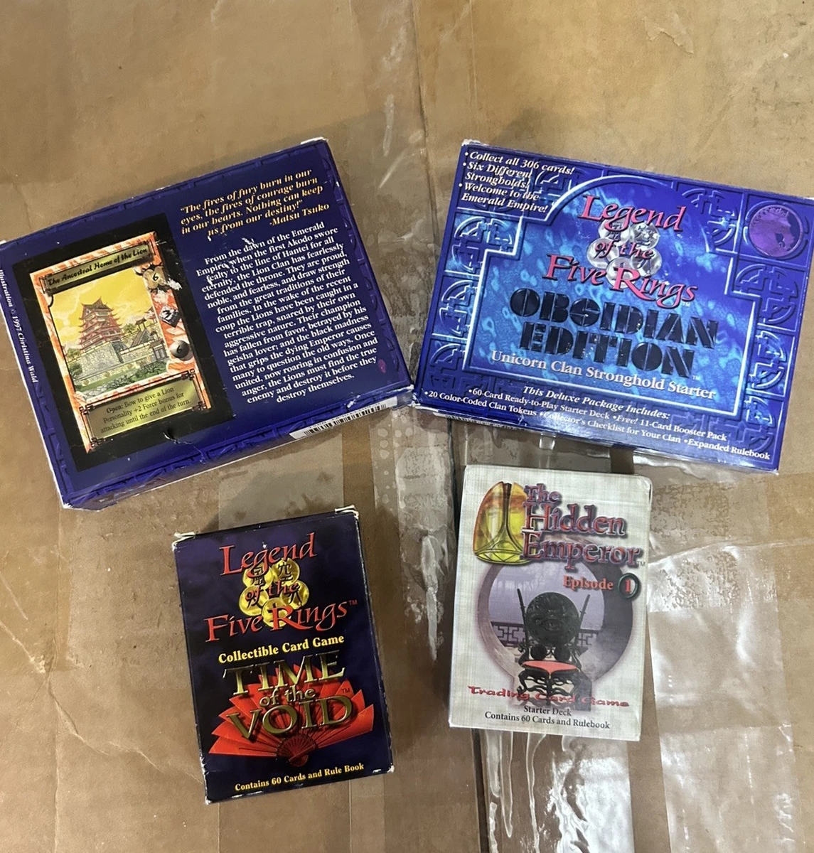 Legend of the Five Rings Sealed Collectible Card Game Decks & Kits