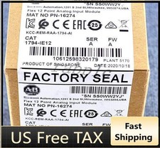 New Factory Sealed AB 1794-IE12 SER A Flex 12 Point Analog Input Module 1794IE12