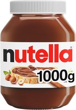 Nutella Hazelnut Chocolate Spread 1kg – Family Size – Breakfast, Pancakes