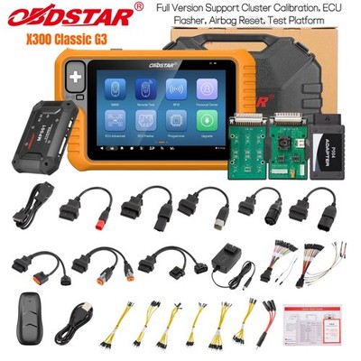 OBDSTAR X300 Classic G3 Full For Cluster, ECU Flasher, SRS Reset,Test Platform