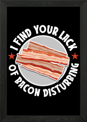 Speck Fleisch Schweinefleisch BBQ Gerahmtes Wandbild Poster Leinwanddruck Bild