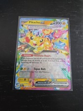 Pokémon Pikachu EX TCG Sv08: Scintille Urgenti Doppia Rara Carta Holo 057/191