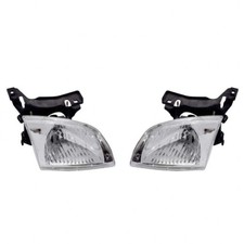 For Chevy Cavalier 2000-2002 Headlight Assembly Driver And Passenger Side Pair
