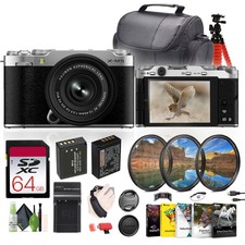 Fujifilm X-M5 Mirrorless Camera  XC 15-45mm f/3.5-5.6 OIS PZ Lens Bundle-