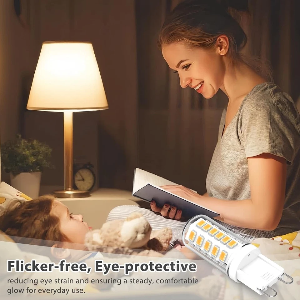 5Pack G9 LED Bulbs No Flicker Non-Dimmable Energy Saving Light Bulbs Chandelier - Image 4 of 4