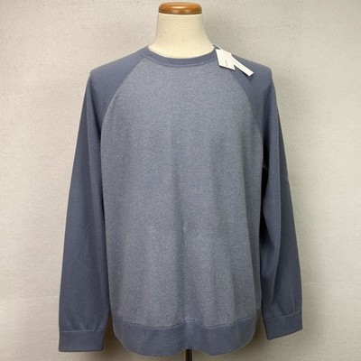 Vince Iris Blue / Pearl Wool Cashmere Blend Crewneck Sweater Men's Size 2XL