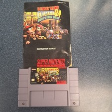 Nintendo Donkey Kong Country 2 Diddy's Kong Quest SNESwith manual *read*