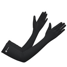 Summer-UV-Sun-Protection Gloves Outdoor Long Arm Driving-Gloves for Women Black