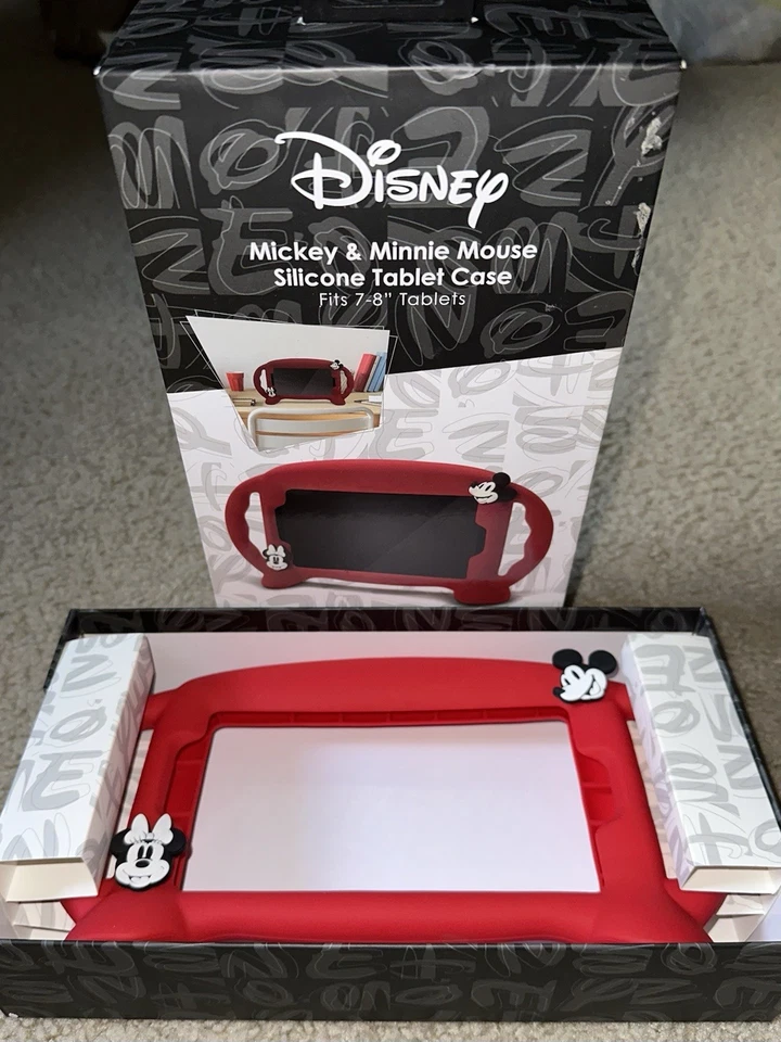 New Disney Mickey & Minnie Silicone Tablet Case Fits 7-8” Tablet iPad MiniGalaxy - Image 3 of 3