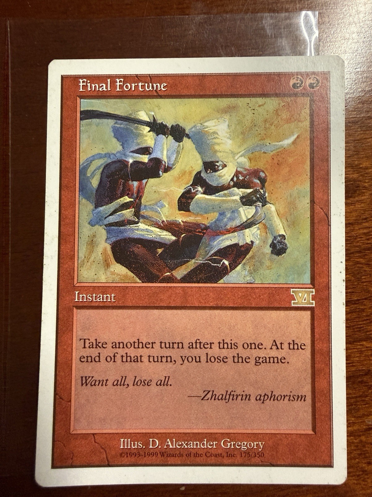 Final Fortune X1 Mtg Classic Sixth 6th Edition Lp