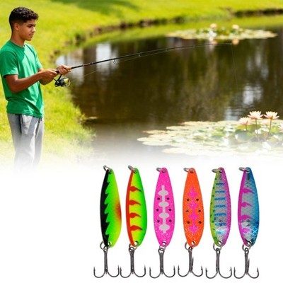 Fishing Lures Spinner Swimbaits Sequins Lures Baits Set Treble Hook Fishhooks