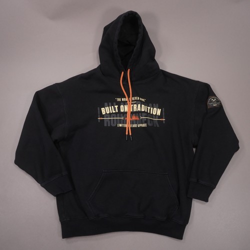 All American Roughneck AAR Built On Tradition Pullover Hoodie Mens Large Black