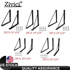 18"x18"/18x24/24"x24" Truck Bed Underbody Tool Box Mounting Bracket for Trailer