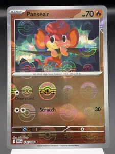 Pansear 014/086 White Flare Reverse Holo Pokemon TCG