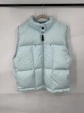 COACO New York Duck Down Puffer Vest Jacket Women XL Blue Nylon Gorpcore Outdoor