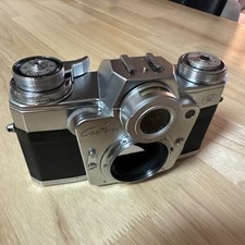 Zeiss Ikon Contarex Bullseye 35mm SLR Camera Body Mechanical Functions Work Well