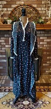 Vintage Miss Elaine Floral Lace Nightgown Set Robe And Gown S/M Prairie Style