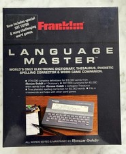 Dictionary Thesaurus Franklin Language Master LM-2000